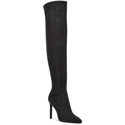 Nine West Womens Tacy 3 Black Over-The-Knee Boots Shoes 6 Medium (B,M) BHFO 6531
