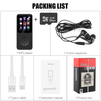 32G Portable Bluetooth MP4/MP3 Lossless Music Player Media FM Radio Recorder US
