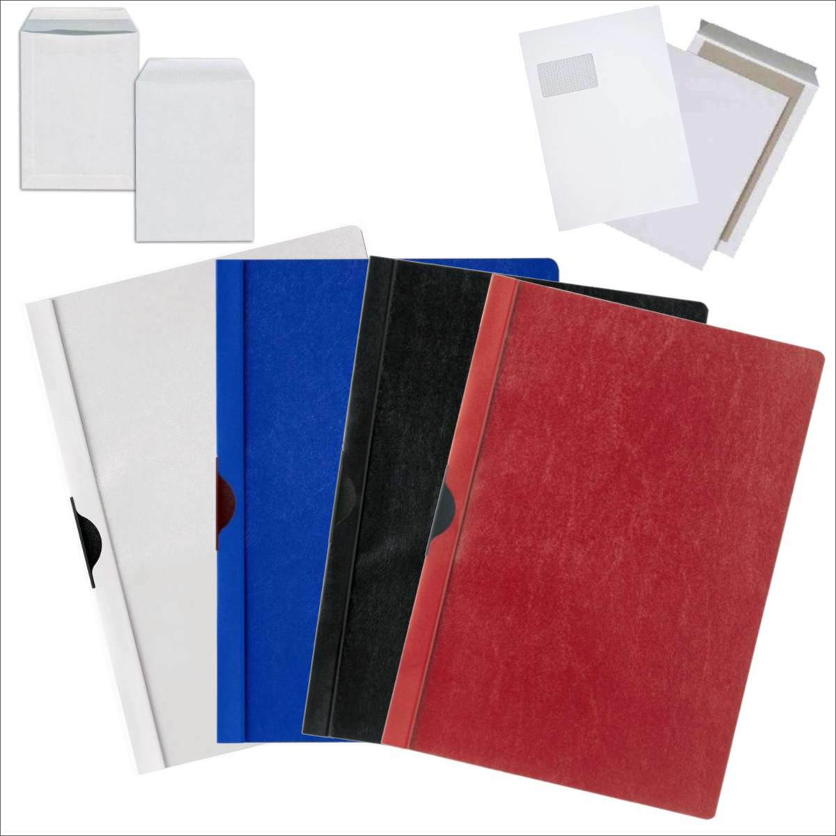 Bewerbungsmappen optional mit Umschlägen Cliphefter Klemmhefter Klemmmappen