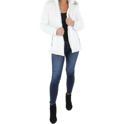 

Liz Claiborne Женская белая теплая парка из искусственного меха Верхняя одежда  BHFO 3159, Белый