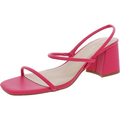 Marc Fisher Womens Galvin Pink Block Heel Shoes 9 Medium (B,M) BHFO 1744