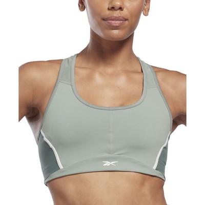 Reebok Womens Green Medium Impact Racerback Sports Bra Athletic S BHFO 1447