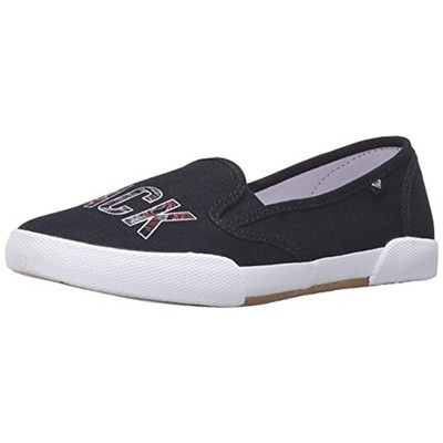 

Черные парусиновые лоферы Roxy Malibu II 8.5 Medium (B,M) BHFO 9095, Black/multi