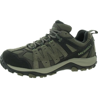 Merrell Womens Taupe Leather Lace-Up Hiking Shoes 8 Medium (B,M) BHFO 5139
