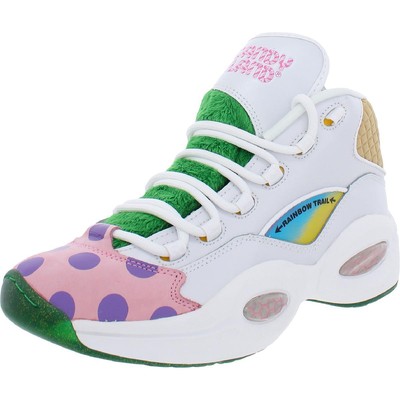 

Мужские баскетбольные кроссовки Reebok Question Mid белые 14 Medium (D) BHFO 2978, White/pixie pink/goal green, Question Mid