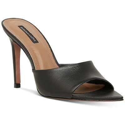 

Женские черные кожаные шлепанцы BCBGMAXAZRIA 8.5 Medium (B,M) BHFO 7320, Черный, MX0DAL01
