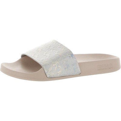 

Женские розовые шлепанцы MICHAEL Michael Kors 7 Medium (B,M) BHFO 9947, Silver/pink, RX20L