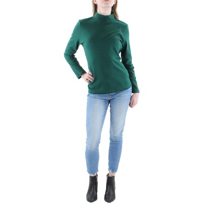 Женский зеленый вязаный свитер-водолазка Karen Scott с имитацией воротника Top Petites XL BHFO 5614