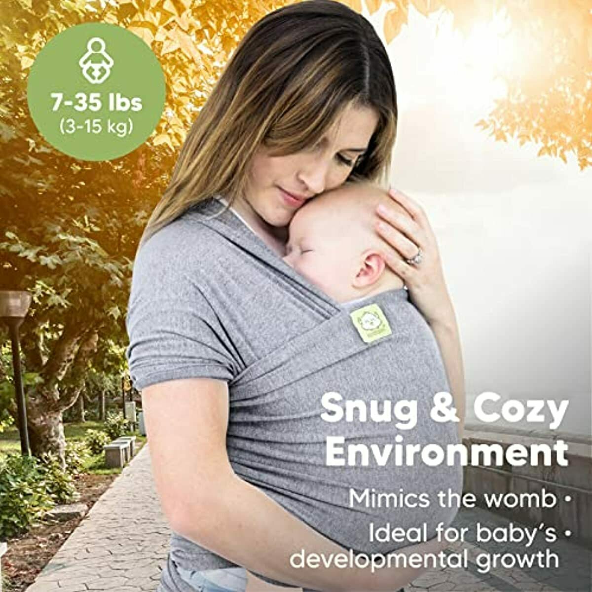 Baby Wrap Carrier - All in 1 Stretchy Baby Sling - Baby Carrier Sling