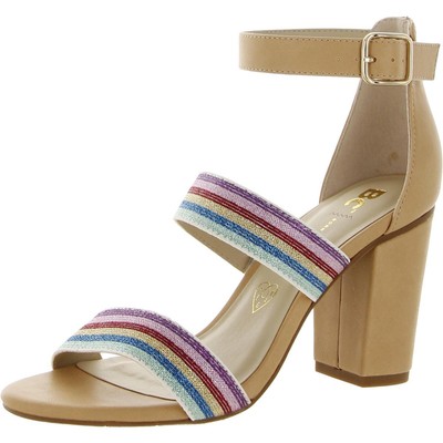 

BC Footwear Женские светло-коричневые туфли с ремешком на щиколотке Justified 6,5 Medium (B,M) BHFO 0053, Rainbow webbing/ vachetta, Justified