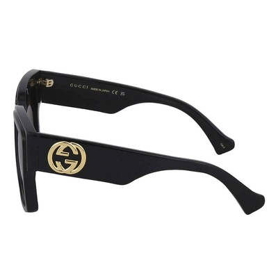Pre-owned Gucci Brown Rectangular Ladies Sunglasses Gg1307s 001 51 Gg1307s 001 51