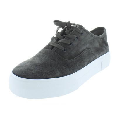 Повседневная обувь из серой замши Vince Womens Copley Кроссовки 7 Medium (B,M) BHFO 4996