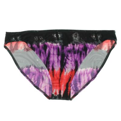 Island Escape Womens Multi Tie-Dye Low Rise Beach Bikini Swim Bottom 8 BHFO 8325
