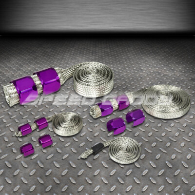 КРЫШКА ВАКУУМНОГО / ТОПЛИВНОГО / РАДИАТОРНОГО / МАСЛЯНОГО ШЛАНГА С ОПЛЕТКОЙ ИЗ НЕРЖАВЕЮЩЕЙ СТАЛИ ФИОЛЕТОВОГО ЦВЕТА