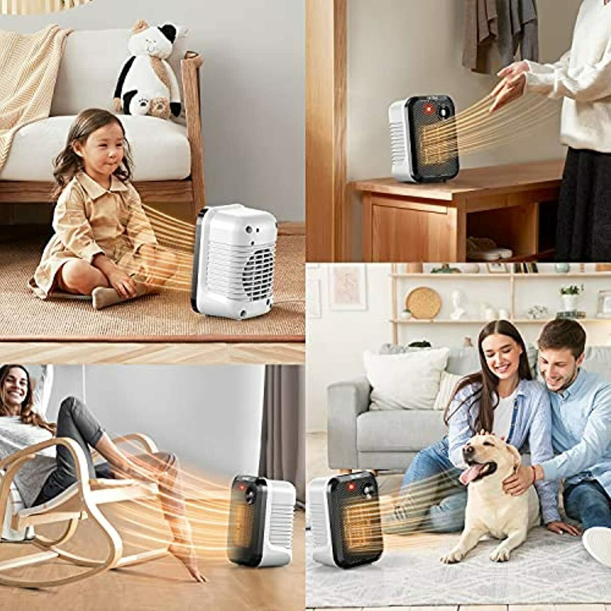 Little Heater for Home Office Room Bedroom Small Compact Electric Space 500watt