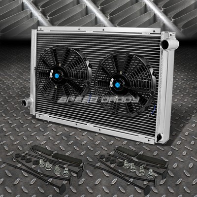 2-РЯДНЫЙ АЛЮМИНИЕВЫЙ РАДИАТОР + 2X12 ВЕНТИЛЯТОРОВ ЧЕРНОГО ЦВЕТА ДЛЯ SUBARU IMPREZA GC/GM EJ TURBO 92-01