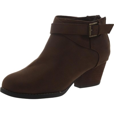 Женские коричневые ботильоны Bella Vita на молнии и блочном каблуке шириной 6,5 см (C, D, W) BHFO 3976