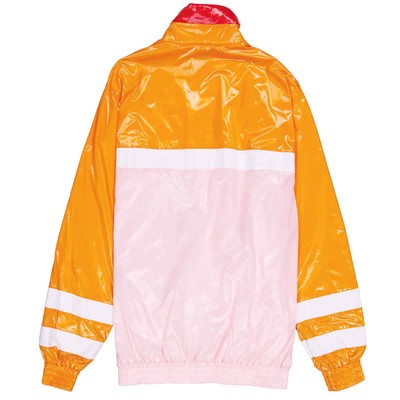 Pre-owned Burberry Aviemore Colour-block Polyamide Jacket In Orange