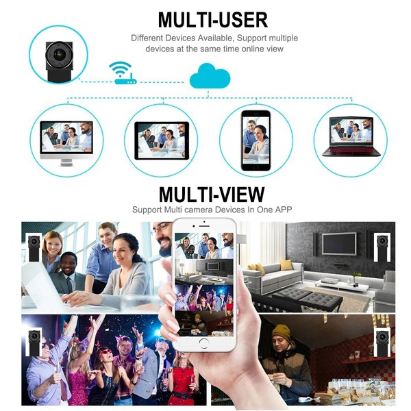1080P HD Wireless Mini WIFI Camera Hidden Nanny Security Spy DIY Pinhole DVR Cam - Image 12