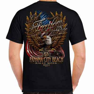 2022 Panama City Thunder Beach Rally Freedom Flight T-Shirt