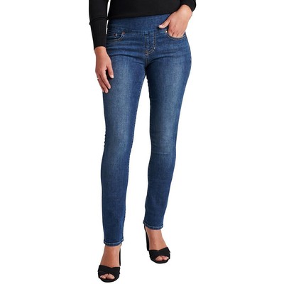 Джинсы Jag Jeans Женские Peri Blue со средней посадкой, облегающие джинсовые джинсы с прямыми штанинами 6 BHFO 6390