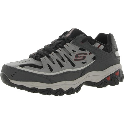 

Мужские серые модные кроссовки Skechers Afterburn 9 Extra Wide (EE) BHFO 8894, Charcoal/red