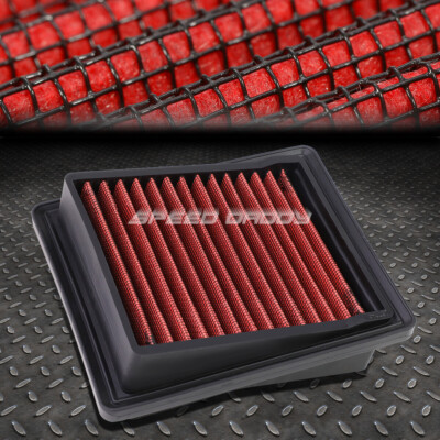 ДЛЯ 07-08 HONDA FIT 1,5 л КРАСНАЯ МНОГОРАЗОВАЯ/МОЮЩАЯСЯ ВСТАВНАЯ ПАНЕЛЬ ВОЗДУШНОГО ФИЛЬТРА