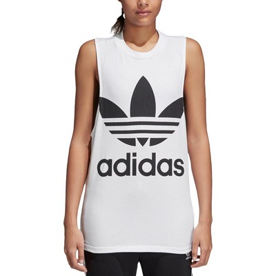 

Женская черно-белая майка для бега adidas Originals Fitness Workout Running  BHFO 9697, White/black
