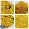 Matching Dog and Owner Clothes,Yellow Striped Dog Shirts for Small Dogs,100% Cotton Small Dog Shirt T-Shirt Girl Boy with Smiley Face,Family Matching Pajamas Shirts for Dogs Puppies Cats(Pet 2XL)