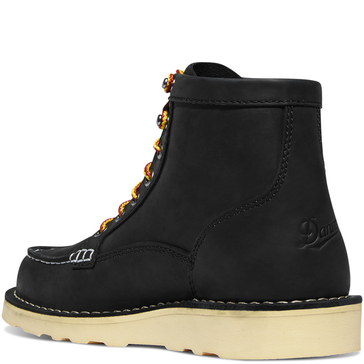 Pre-owned Danner ® Women's Bull Run Toe 6" Black Work Boots 15587 - All Sizes -