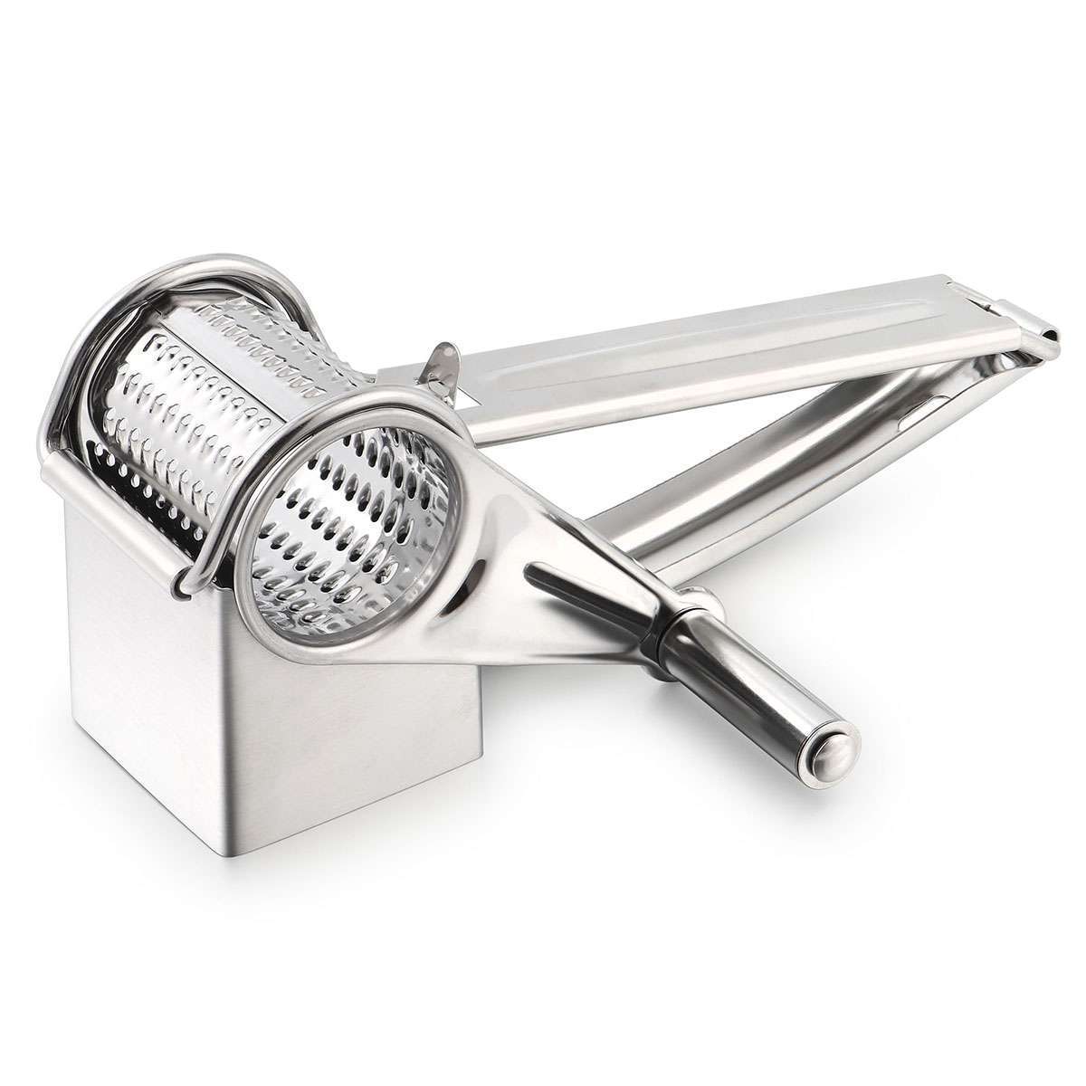 Stainless Steel Hand-Cranked Rotary Cheese Grater Ginger Shredder Kitchen Tool