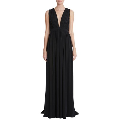 

Женское вечернее платье макси из джерси Halston Ashley с глубоким вырезом BHFO 6434