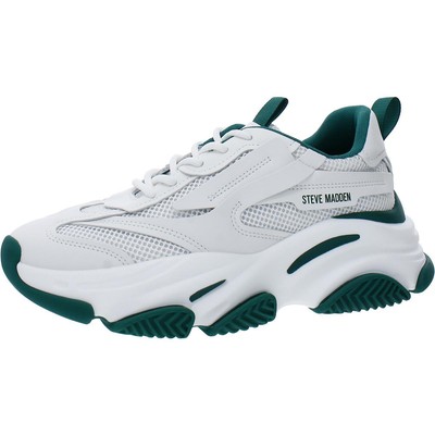

Женские повседневные и модные кроссовки Steve Madden Possession 9 Medium (B,M) 1355, White/emerald