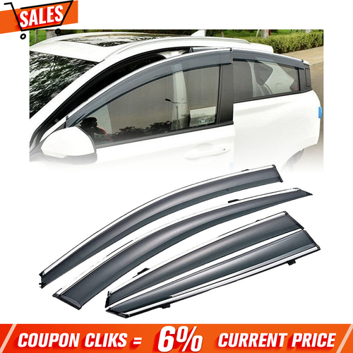 For 2013-2017 Honda Accord Sedan Smoke Window Visor Vent Rain Guards Deflector