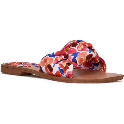

Nine West Womens Rosey Slip On Flat Outdoors Slide Sandals Shoes BHFO 3326, Rosey