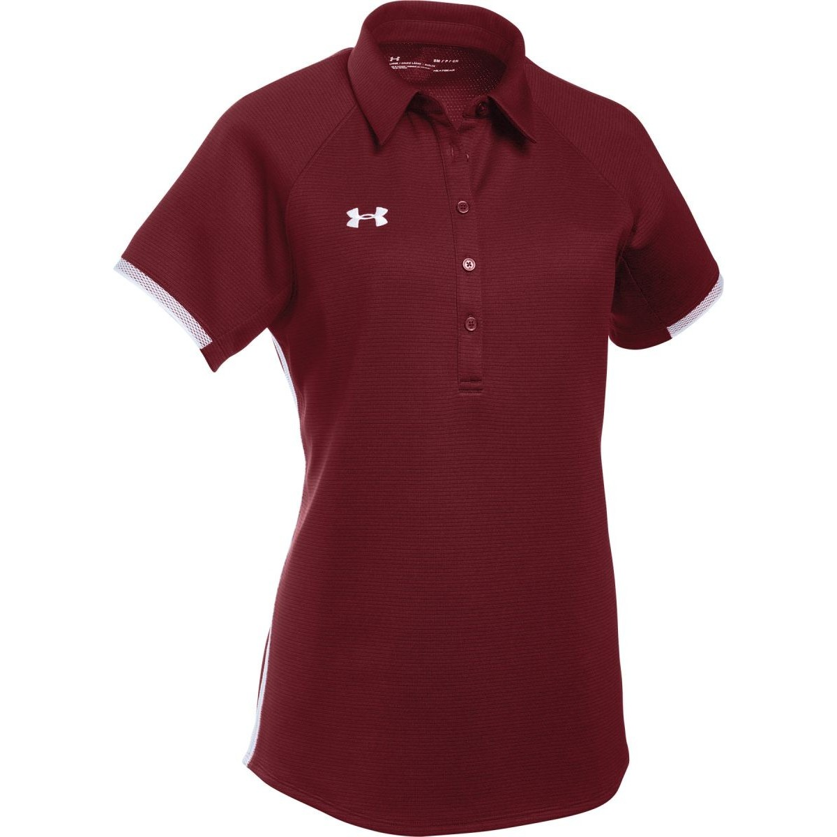 Under Women Armour Coaches Polo Semi-Fitted Cardinal