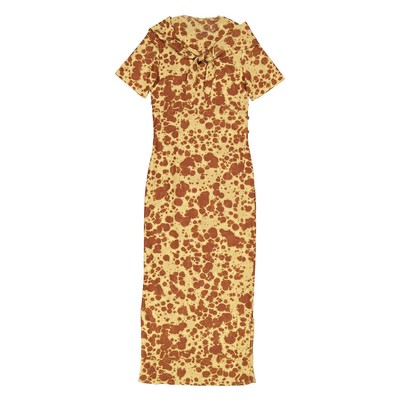 Pre-owned Nanushka Tie Dye Jannet Twist-front Dress In Check Description