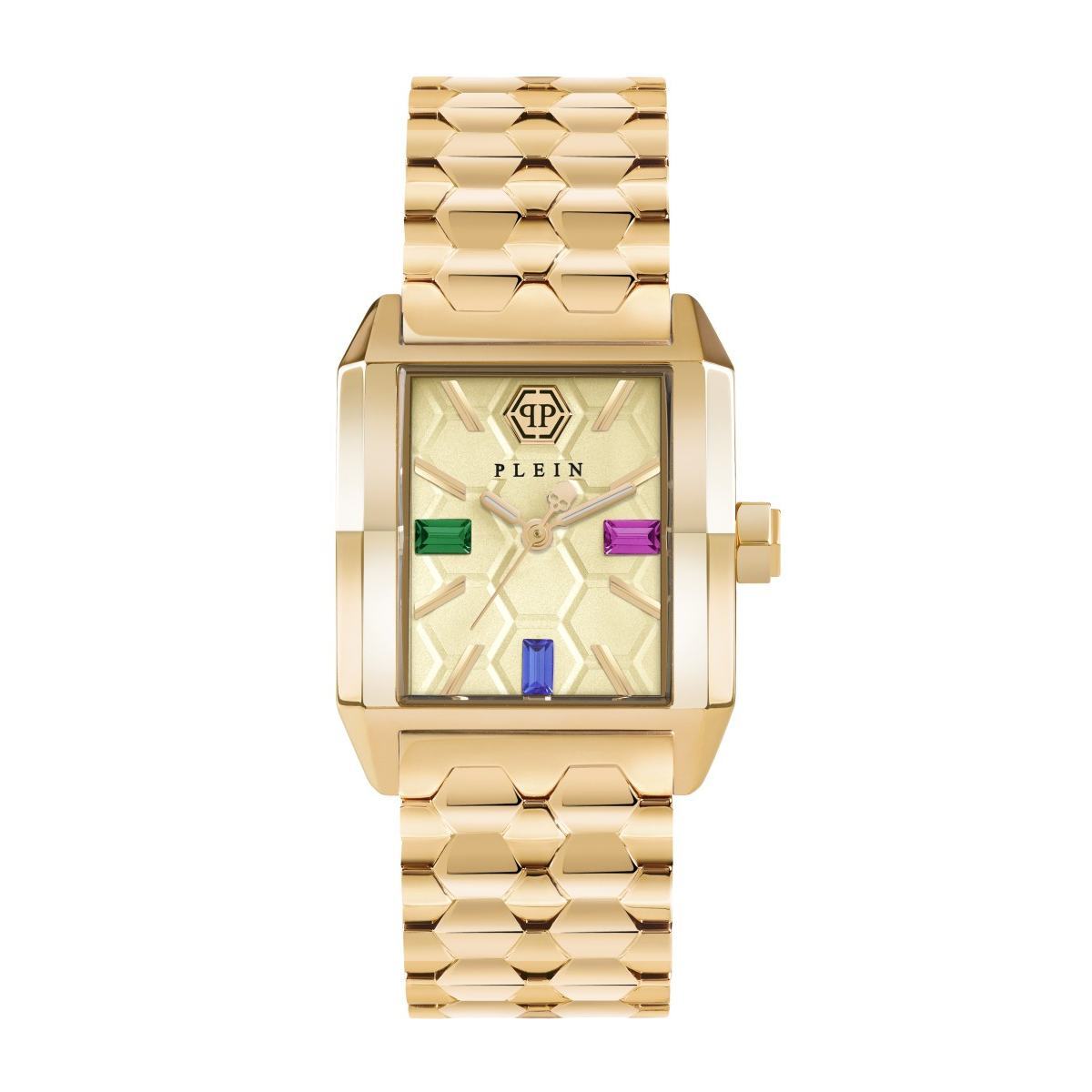 Pre-owned Philipp Plein Women's Watch Analog Quartz Offshore Square Pwmaa0522 Stainless