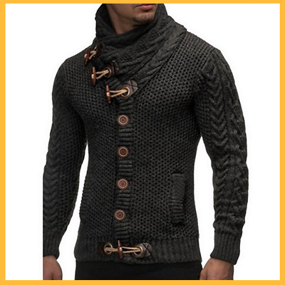 AbrigOs HomBres Para Hombre AbrigO De Invierno Sueter CaSual Moda Sueters  Rojos