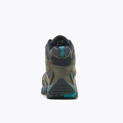 Pre-owned Merrell Work Women's Moab Vertex Mid Composite Toe Work Boot Pewter - J42076, Pe In Silver