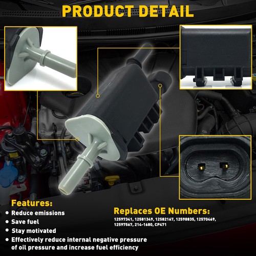 New Vapor Canister Purge Valve For 2007-2013 Chevrolet Avalanche Tahoe 5.3L 6.0L