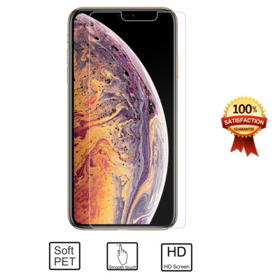2x CLEAR PET Soft Film Screen Protector Save Cover for Apple iPhone 11 Pro MAX