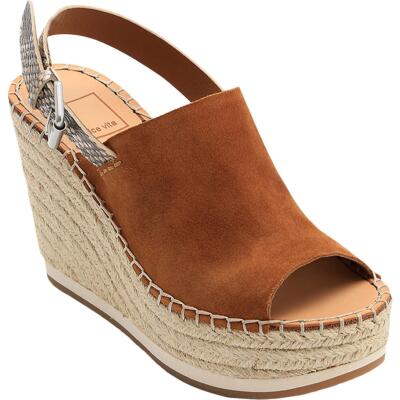 

Dolce Vita Женские туфли на танкетке с открытым носком и змеиным принтом Shan BHFO 7273, Saddle suede, Shan