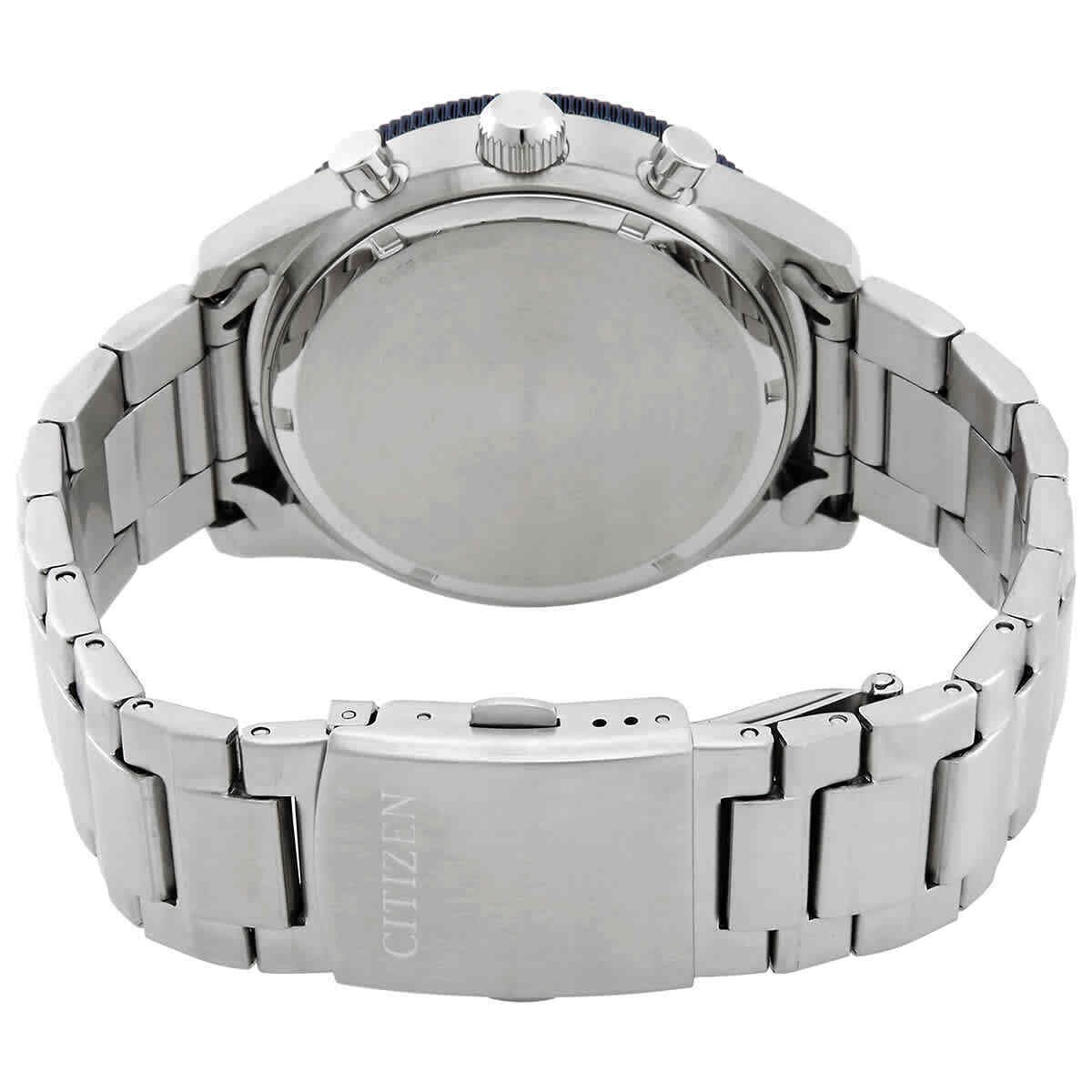 Pre-owned Citizen Men's Chronograph Eco-drive Blue Dial Watch - Ca4554-84l