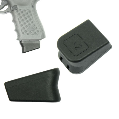 For Glock +2 Magazine Mag Extension 9mm Mag Base 17 19 22 23 26 27 33 More