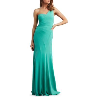 

Женское вечернее платье на одно плечо Tadashi Shoji BHFO 1265, Jasmine green