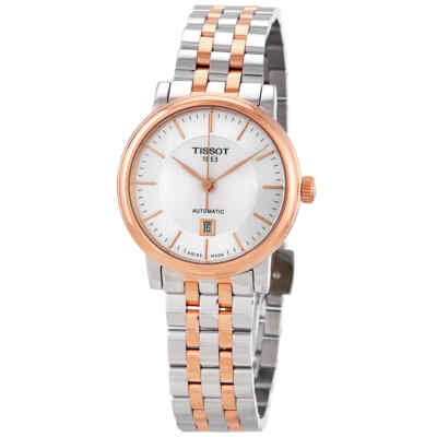 Pre-owned Tissot T-classic Carson Silver Dial Ladies Watch T122.207.22.031.01