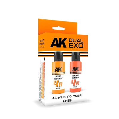 AK1546 AK Interactive DUAL EXO SET 4   4A PURE ORANGE & 4B FADED ORANGE