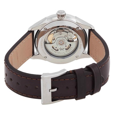 Pre-owned Hamilton Jazzmaster Open Heart Auto Automatic Silver Dial Watch H32675551