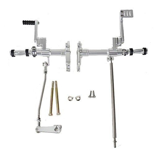 Silver Forward Control Linkage With Foot Peg For Harley Sportster XLH